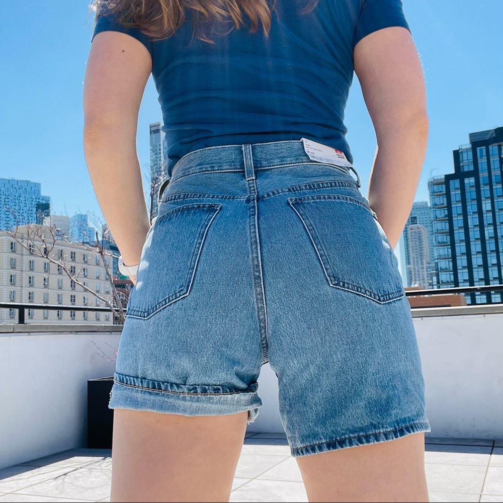 Uniqlo Mom's Shorts A-line High Waisted - Picture 9 of 16
